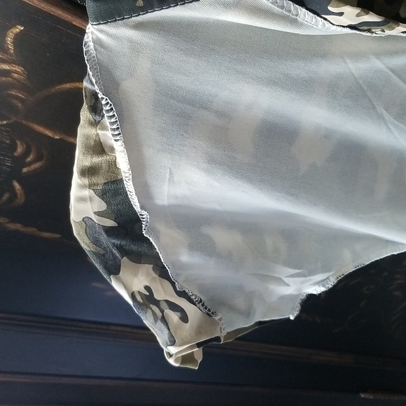 Shi Shang Yi Ge Georgette Military Style Print Dress Size XS - Picture 16 of 16